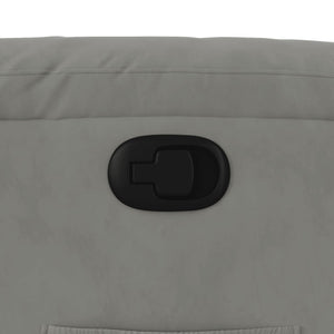 Fauteuil inclinable gris clair tissu microfibre