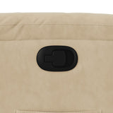 Fauteuil inclinable crème tissu microfibre