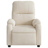 Fauteuil inclinable beige tissu microfibre