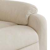 Fauteuil inclinable beige tissu microfibre