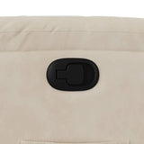 Fauteuil inclinable beige tissu microfibre