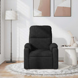 Fauteuil inclinable de massage noir tissu microfibre
