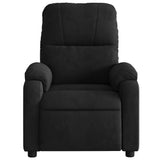 Fauteuil inclinable de massage noir tissu microfibre