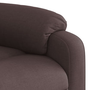 Fauteuil inclinable Marron foncé Tissu