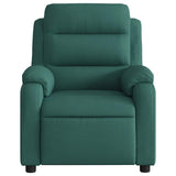 Fauteuil inclinable Vert foncé Tissu