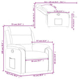 Fauteuil inclinable Vert foncé Tissu