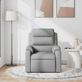 Fauteuil de massage inclinable Gris clair Tissu