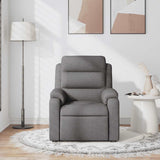 Fauteuil de massage inclinable Gris foncé Tissu