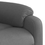 Fauteuil de massage inclinable Gris foncé Tissu