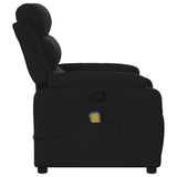 Fauteuil de massage inclinable Noir Tissu