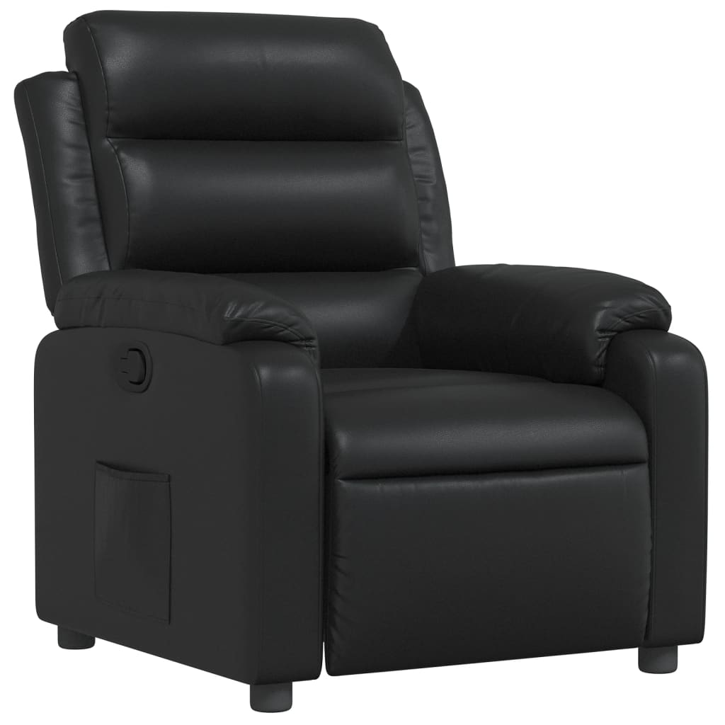 Fauteuil inclinable Noir Similicuir