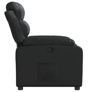 Fauteuil inclinable Noir Similicuir