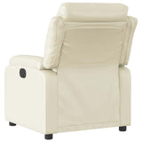 Fauteuil inclinable Crème Similicuir