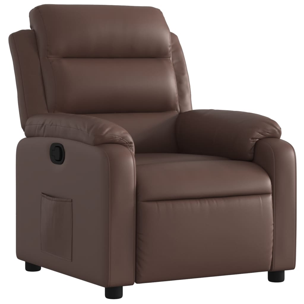 Fauteuil inclinable Marron Similicuir