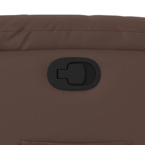 Fauteuil inclinable Marron Similicuir