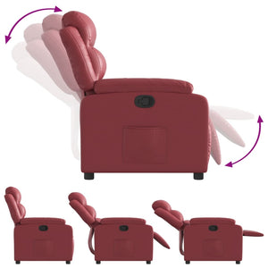 Fauteuil inclinable Rouge bordeaux Similicuir