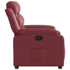 Fauteuil inclinable Rouge bordeaux Similicuir