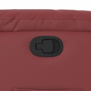 Fauteuil inclinable Rouge bordeaux Similicuir