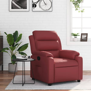 Fauteuil inclinable Rouge bordeaux Similicuir