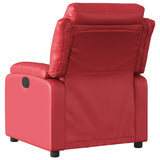 Fauteuil inclinable Rouge Similicuir