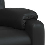 Fauteuil de massage inclinable Noir Similicuir