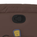 Fauteuil de massage inclinable Marron Similicuir