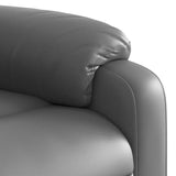 Fauteuil de massage inclinable Gris Similicuir