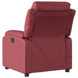 Fauteuil de massage inclinable Rouge bordeaux Similicuir