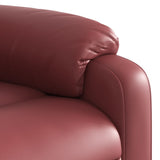 Fauteuil de massage inclinable Rouge bordeaux Similicuir