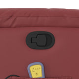 Fauteuil de massage inclinable Rouge bordeaux Similicuir