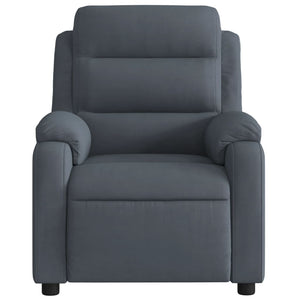 Fauteuil inclinable Gris foncé Velours