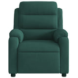 Fauteuil inclinable vert foncé velours