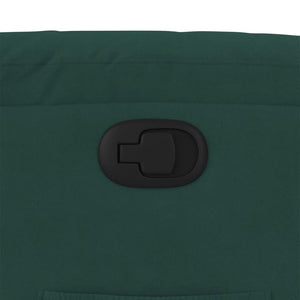 Fauteuil inclinable vert foncé velours