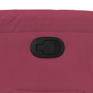 Fauteuil inclinable rouge bordeaux velours