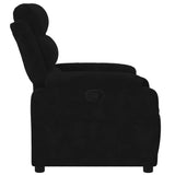 Fauteuil inclinable noir velours
