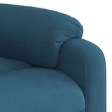Fauteuil inclinable bleu velours