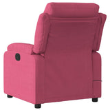 Fauteuil de massage inclinable rouge bordeaux velours