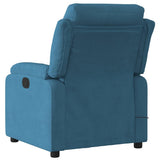 Fauteuil inclinable de massage bleu velours