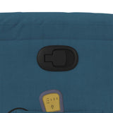 Fauteuil inclinable de massage bleu velours