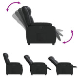 Fauteuil inclinable Noir Similicuir