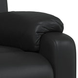 Fauteuil inclinable Noir Similicuir