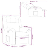 Fauteuil inclinable Rouge bordeaux Similicuir