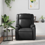 Fauteuil de massage inclinable Noir Similicuir