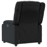 Fauteuil de massage inclinable Noir Similicuir