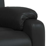 Fauteuil de massage inclinable Noir Similicuir