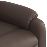 Fauteuil de massage inclinable Marron Similicuir