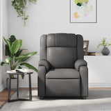 Fauteuil de massage inclinable Gris Similicuir
