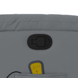 Fauteuil de massage inclinable Gris Similicuir
