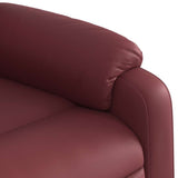 Fauteuil de massage inclinable Rouge bordeaux Similicuir