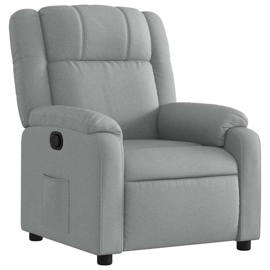 Fauteuil inclinable Gris clair Tissu